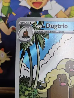 MINTY Alolan Dugtrio 208/191🌟 Pokemon TCG Illustration Rare Holo Surging Sparks - Image 5