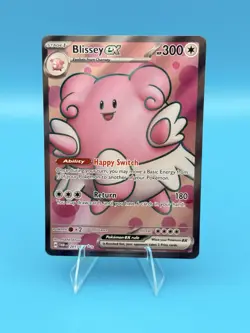 Pokemon TCG Blissey ex Twilight Masquerade 201/167 Holo Rare Full Art - Image 1