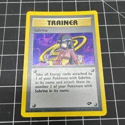 Pokemon Sabrina 20/132 Holo Trainer Gym Heroes WOTC 2000 Rare H2 - Image 1