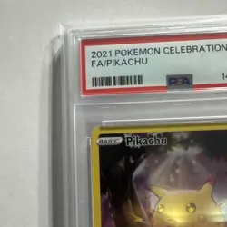 2021 POKEMON CELEBRATIONS #005 FULL ART/PIKACHU PSA 9 - Image 2