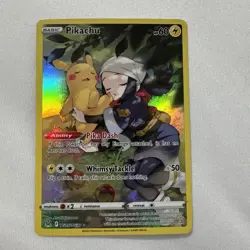Pokemon Pikachu TG05/TG30 Ultra Rare Full Art Holo Lost Origin 2022 - Image 1