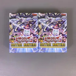 Yu-Gi-Oh Justice Hunters 1st Edition Sealed Box Lot of 2 8 Packs Field Centers - Image 1
