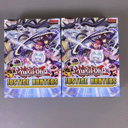 Yu-Gi-Oh Justice Hunters 1st Edition Sealed Box Lot of 2 8 Packs Field Centers - Image 2