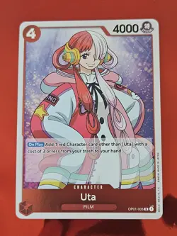 One Piece TCG English OP01-005 R Foil Romance Dawn Pre Errata Uta NM - Image 1
