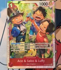 Ace & Sabo & Luffy OP13-007 SR | Carrying on His Will | One Piece TCG Englsih - Image 1