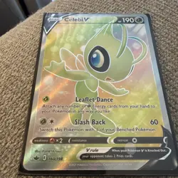 Pokemon Card Celebi V 160/198 Chilling Reign FULL ART HOLO - Image 2
