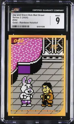 Jay And Silent Bob Mall Brawl Gold Series 2 092 Gold Pokemon Card CGC 9 - Image 1