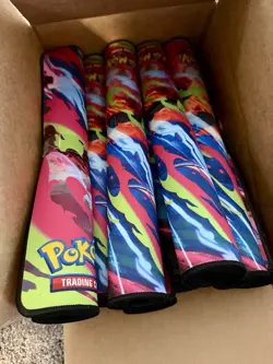 Pokemon Mega Charizard X ex UPC Play Mat Rubber Playmat (Lot of 10) - Image 1