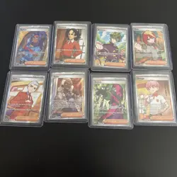 Pokemon TCG Prismatic Evolutions Full Art Trainer Lot X8 NM/M - Image 1