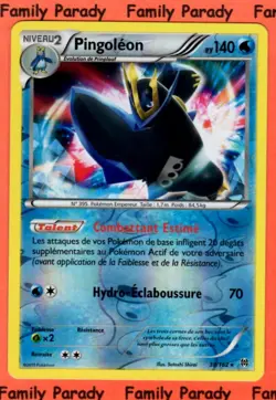 Pingoleon REVERSE 140pv 38/162 XY Impulsion Turbo Carte Pokemon Rare neuve fr - Image 1