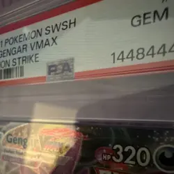 Pokemon Gengar VMAX Fusion Strike Full Art Holo Ultra Rare PSA 10 157/264 - Image 3