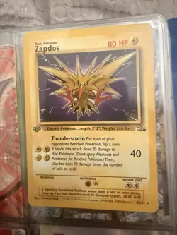 1999 Pokemon Fossil First Edition Zapdos - Image 1