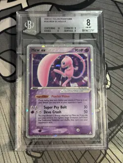 Pokemon Mew ex EX Holon Phantoms Holo Ultra Rare #100 BGS 8 Swirl / Mouth Ball - Image 1