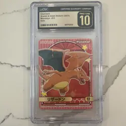 2023 Pokemon Charizard Scarlet & Violet Holo Marumiya Stickers CGC 10 PRISTINE - Image 1