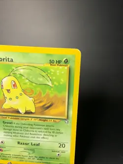 Chikorita - 54/111 Neo Genesis - 1st Edition LP-MP Vintage Pokemon TCG - 2000 - Image 3