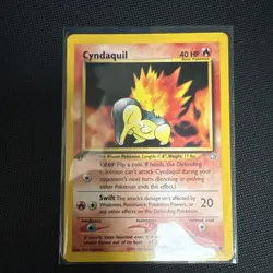 Pokemon TCG Cyndaquil 1st Edition Neo Genesis 56/111 Regular 40 HP Common - Image 1