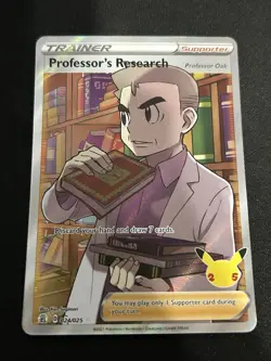 Pokemon Celebrations Professors Research Oak 024/025 Full Art Ultra Rare NM - Image 1