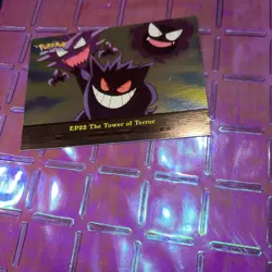 Topps Pokemon TV Animation Gengar #EP22 The Tower of Terror Holo Foil - Image 1