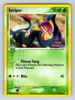 Pokemon Seviper Rare Reverse Holo EX Holon Phantoms 32/110 LP - Image 1