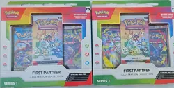 Pokemon First Partner Illustration Collection Series 1 Promo 2 Packs English - Image 1