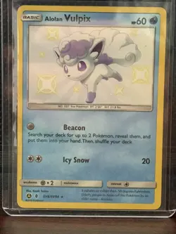 Pokemon Alolan Vulpix #SV8/SV94 Hidden Fates Shiny Vault NMT-MT - Image 1