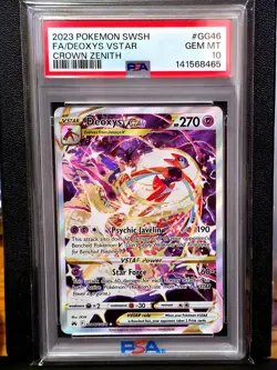 Pokemon Deoxys VSTAR GG46 Crown Zenith PSA 10 GEM MINT - Image 1