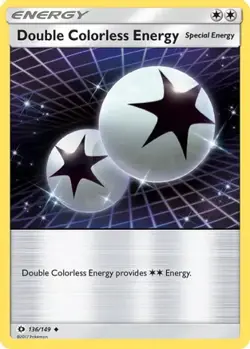 Double Colorless Energy 136/149 Uncommon SM Base Set Pokemon Reverse Holo NM/M - Image 1