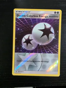 Double Colorless Energy 136/149 Uncommon SM Base Set Pokemon Reverse Holo NM/M - Image 2