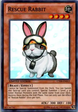 Rescue Rabbit CT09-EN015 Limited Edition Yugioh LP - Image 1