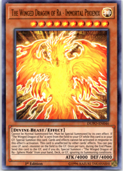 The Winged Dragon of Ra - Immortal Phoenix DUPO-EN046 Ultra Rare 1st Edit Yugioh - Image 1