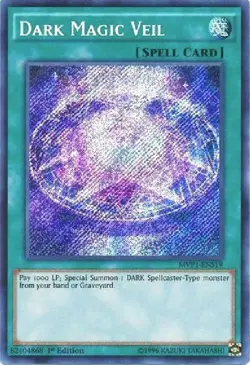 Dark Magic Veil MVP1-ENS19 Secret Rare The Dark Side of Dimensions Movie Pack: - Image 1