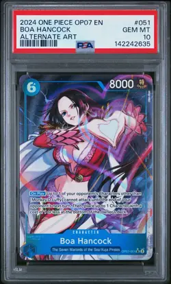2024 ONE PIECE OP07-500 YEARS IN THE FUTURE ALTERNATE ART BOA HANCOCK PSA 10 - Image 1