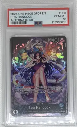 2024 One Piece 500 Years in the Future Boa Hancock Alternate Art OP07-038 PSA 10 - Image 1
