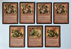 Set of 4 Goblin Piledrivers - a Sharpshooter - 2 SGang Commanders Premodern MTG - Image 1