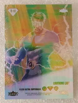 R-18 LIGHTNING LAD 2026 Fleer Ultra DC Superman '95 RETRO LEGION of SUPER-HEROES - Image 2