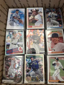 Medium Flat Rate Box of Baseball Cards All Years 11-12 Lbs - Image 2