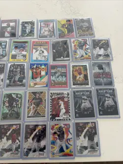 Lot Of 50 Baseball Cards Rookies/ Numbered/ Relic Bowman Chrome/ Topps/ Panini - Image 3