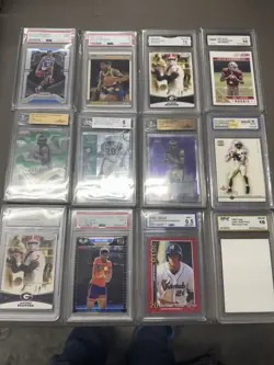 Lot of 21 Graded Sports Cards (PSA, BGS, SGC, GMA, CSG) – Rookies, Inserts - Image 1