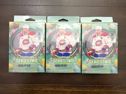 2025-26 Upper Deck Series 2 Hockey HOLIDAY EDITION HANGER BOX Lot of 3 - Image 1
