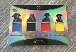 2025 Pieces Of The Past Pirates Edition Quad Relic Washington Lincoln Franklin - Image 1