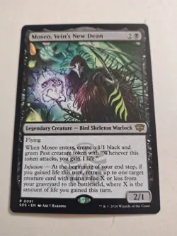 MTG Magic The Gathering Secrets of Strixhaven Moseo, Vein's New Dean rare ex con - Image 1