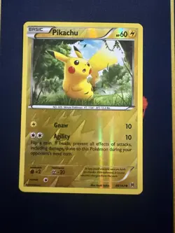 Pikachu 48/162 Reverse Holo XY - BREAKthrough - Pokemon Card - NM - Image 1