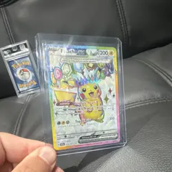 Pikachu 3-Card Lot Hidden Fates 2019 PSA 10 #19 Holo Full Art English - Image 3