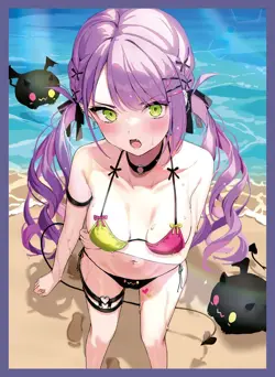 Tokoyami Towa Swimsuit hololive Anime Card Sleeves *NEW* 60ct - Image 1