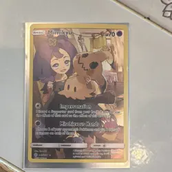 Mimikyu 245/236 Secret Rare Full Art Holo Pokemon TCG Sm-Cosmic Eclipse Card - Image 1