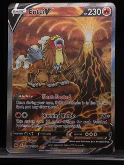 Pokemon Entei V GG36/GG70 Crown Zenith Galarian Gallery Ultra Rare Holo Card - Image 1