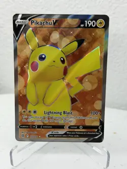 Pikachu V (Full Art) 157/172 SWSH09: Brilliant Stars Ultra Rare Pokemon Card - Image 1