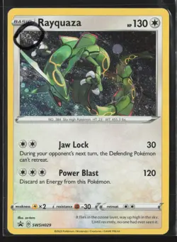Rayquaza - Promo SWSH: Sword & Shield Promo Cards SWSH029 NM Pokemon Card Swirl - Image 1