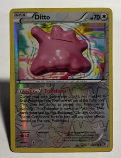Ditto 108/149 Boundaries Crossed Reverse Holo Rare LP Pokemon Card - Image 1