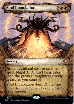 Soul Immolation SHOWCASE Lorwyn Eclipsed Magic MTG NM - Image 1